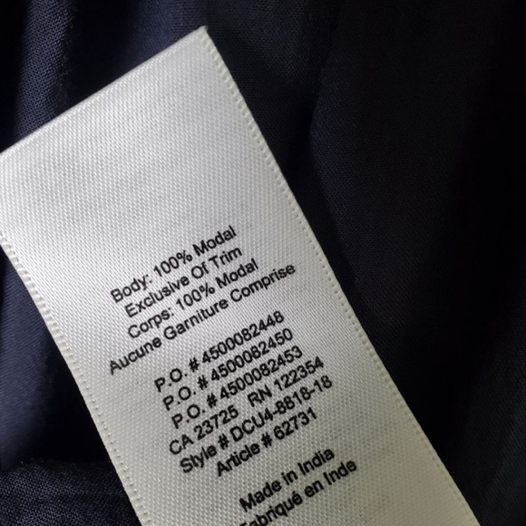 Aritzia Wilfred Emmie Off-The-Shoulder Navy Blue Dress - Picture 6 of 6